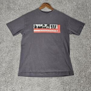 Vtg U2 T-Shirt Adult Medium Gray Tee 2001 Elevation Tour Rock Music Bono
